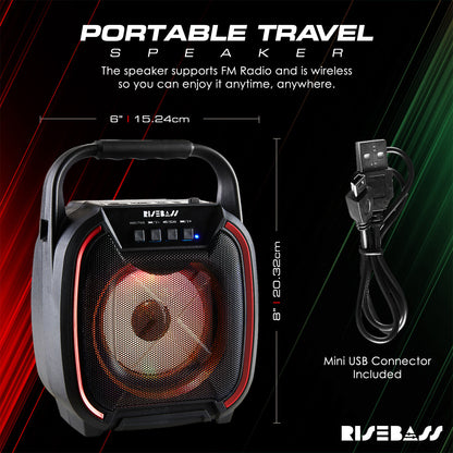 8" 600W PartyPro Wireless Speaker - TWS Bluetooth