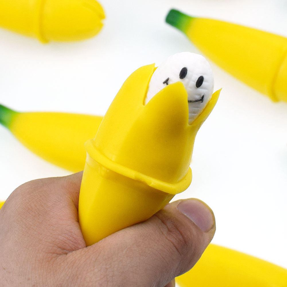 Mr. Banana Squeeze Toy for Stress Relief and Fun
